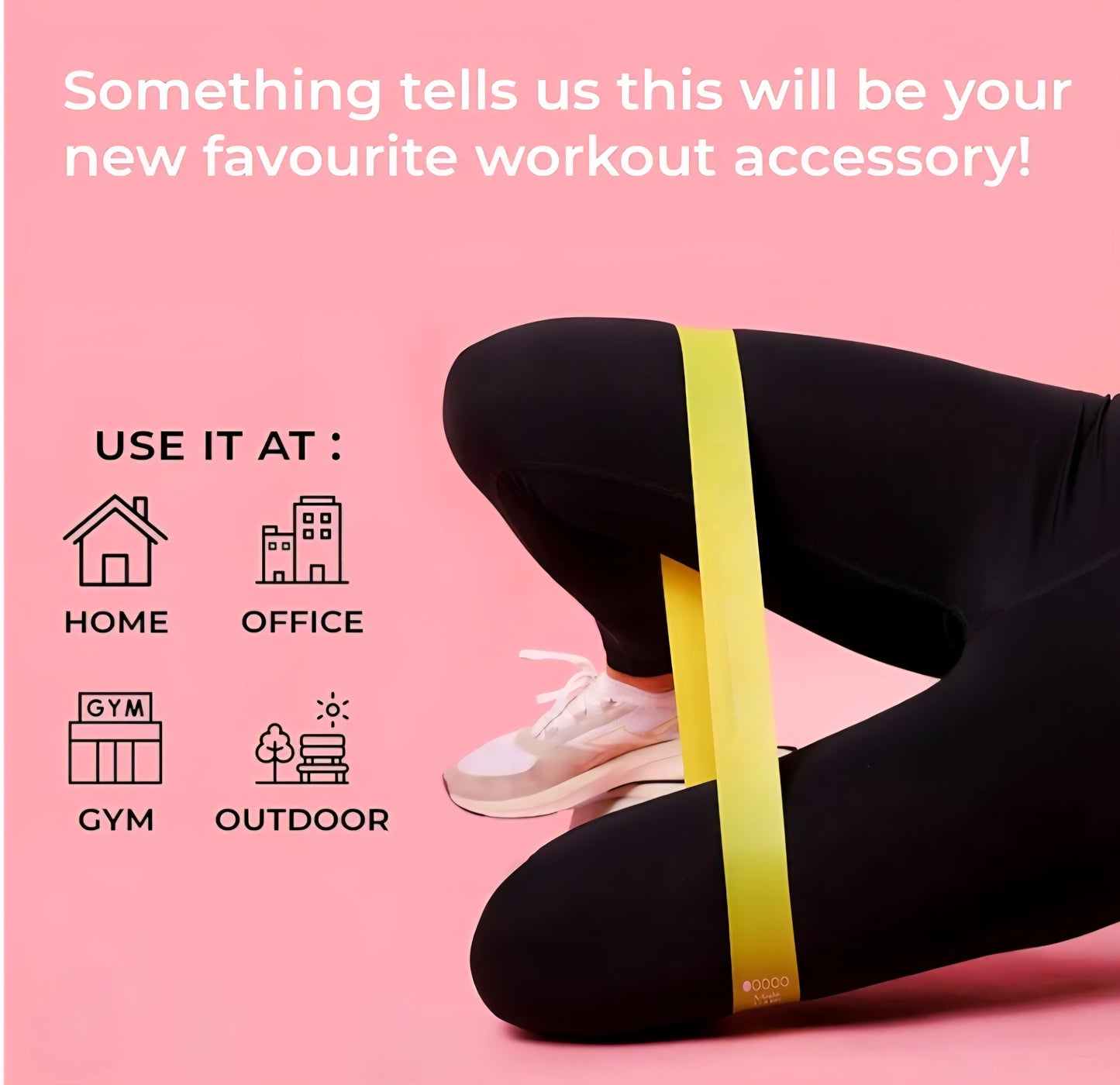 PushMyLimit™ Fitness bands for Strength training, Yoga, Stretching and Targeted muscle training.